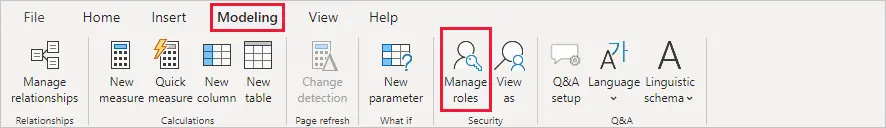 WordPress power bi desktop application - Select manage roles