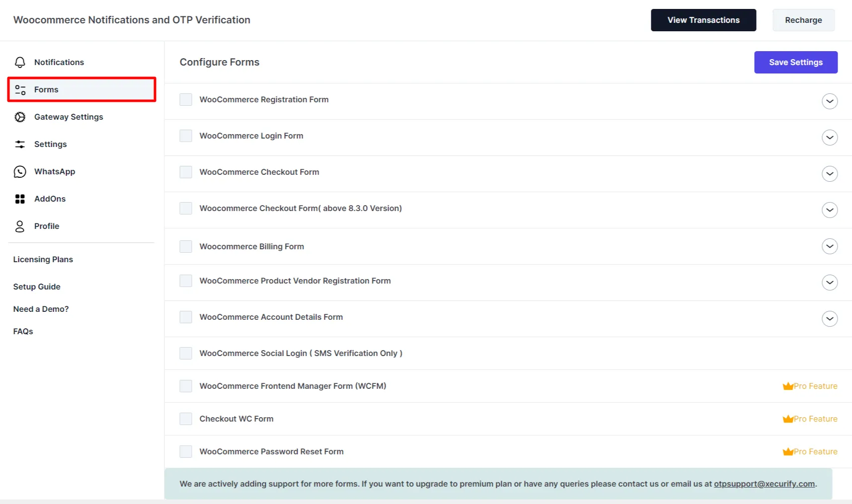 WooCommerce order notifications - Enable WooCommerce login form
