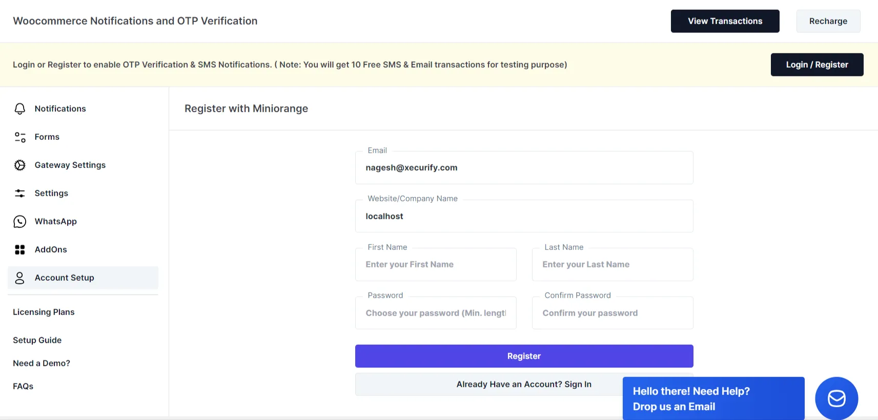 WooCommerce order notifications - Go to notification tab