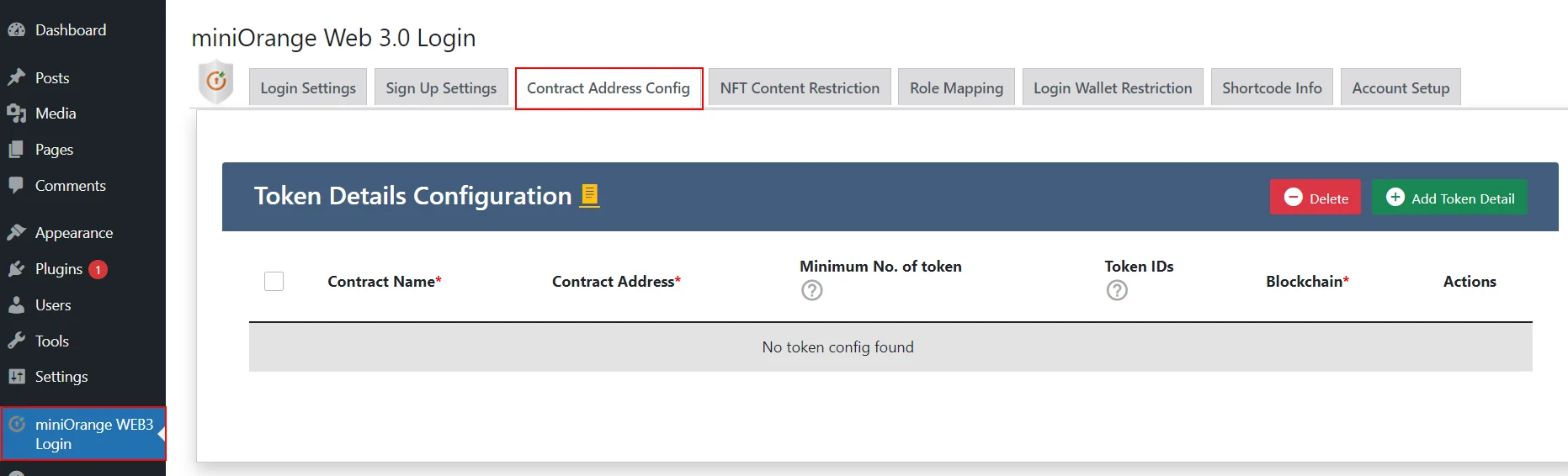 NFT token gating for WP Loopring 