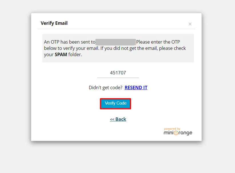 2FA Remember Device - Enter One time passcode