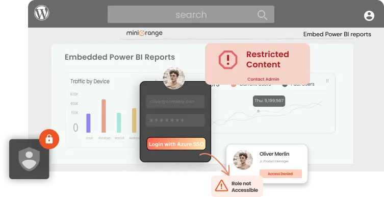 Power BI WordPress Integration - Power BI Embedded WordPress | Login based security
