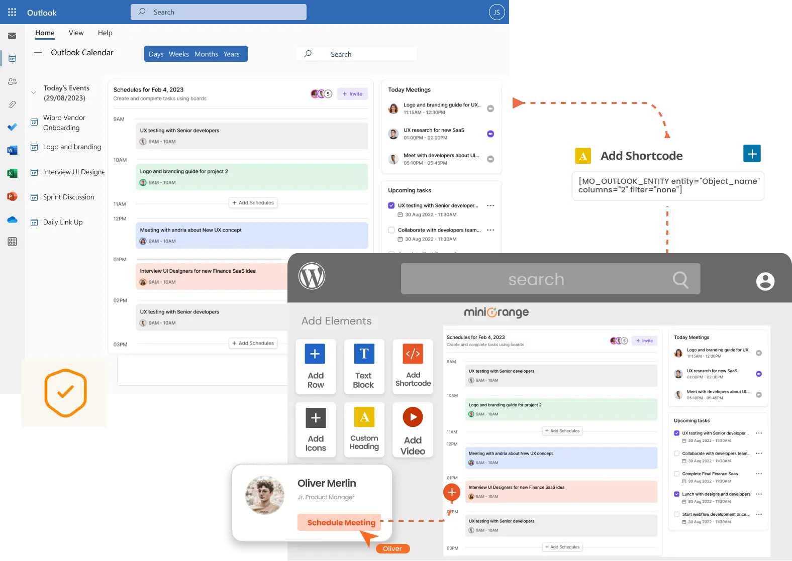 WordPress Outlook Integration Plugin | Embed Outlook Calendar 