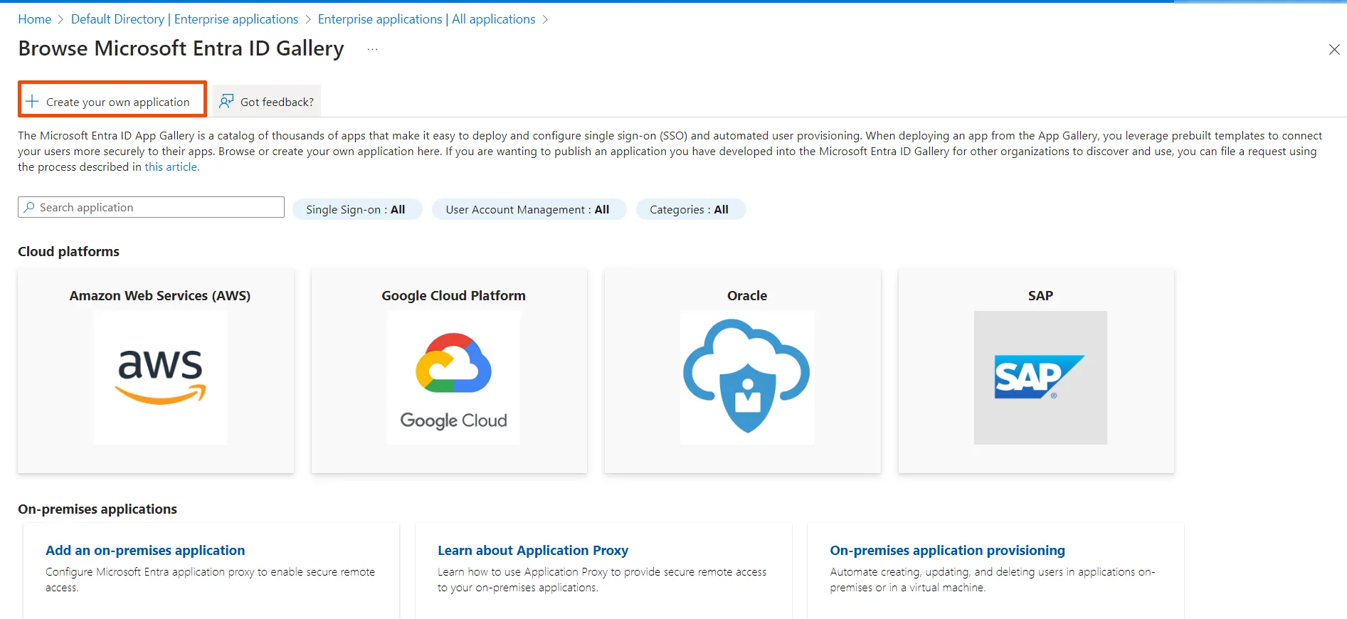 Create Own App - Shopify Azure AD SSO