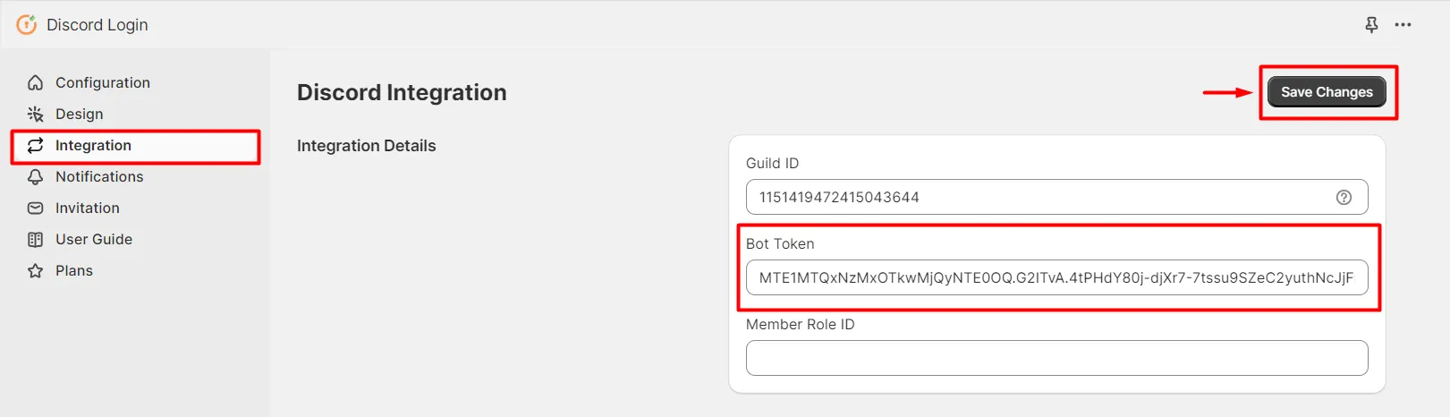 Shopify Discord SSO login - Shopify Discord Role Mapping -  Paste Copied Token