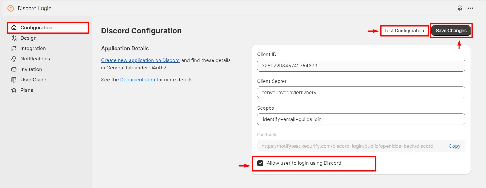 Shopify Discord SSO login - Shopify Discord Role Mapping -  Test Configuration