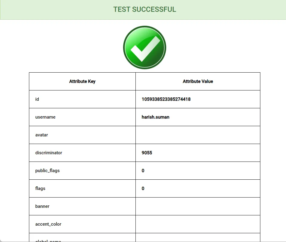 Shopify Discord SSO login - Shopify Discord Role Mapping -  test successful