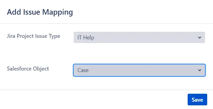 Map Salesforce Object - Integrate Jira Salesforce Data Sync