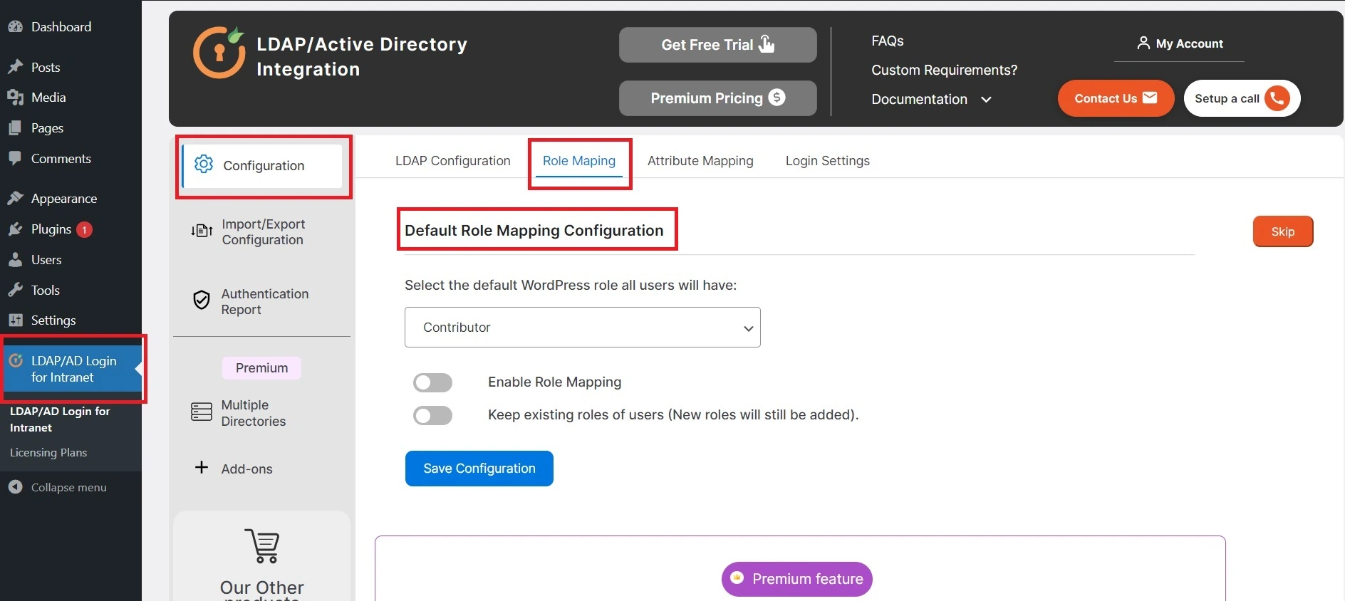 miniOrange Active Directory Integration LDAP Integration LDAP Role Mapping
