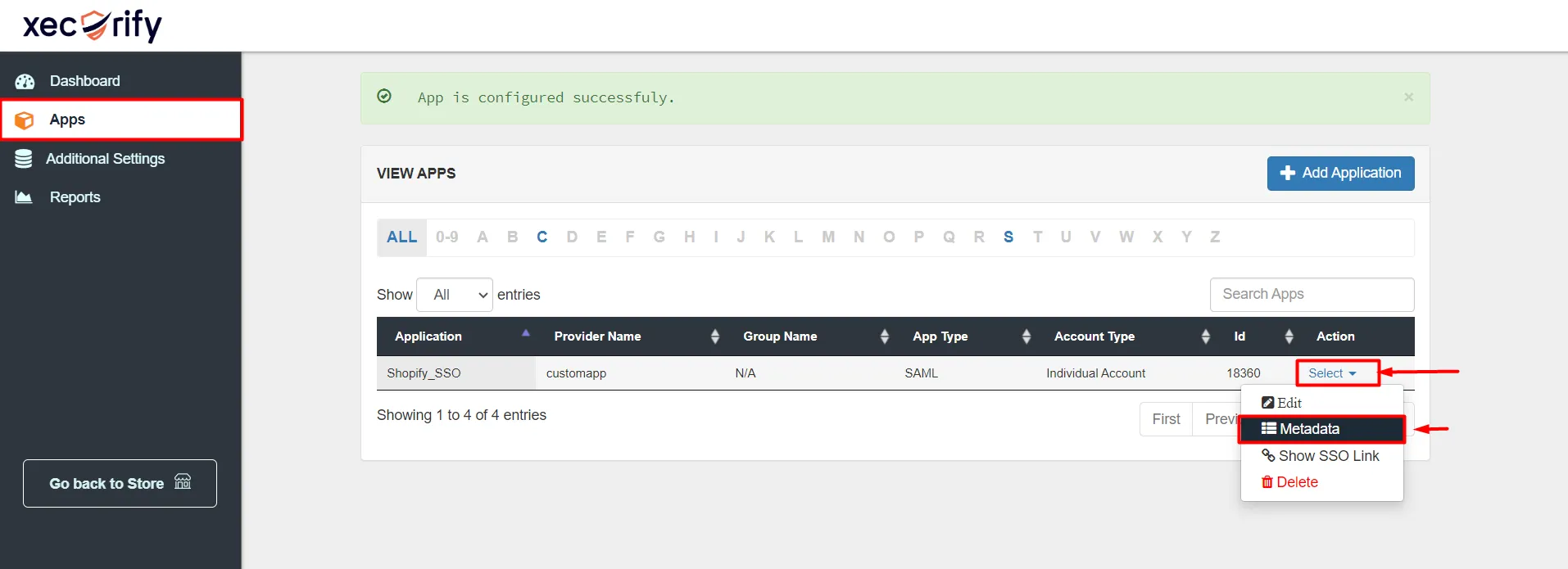 SSO between Two Shopify Stores - Shopify as IDP - Get IDP Metadata