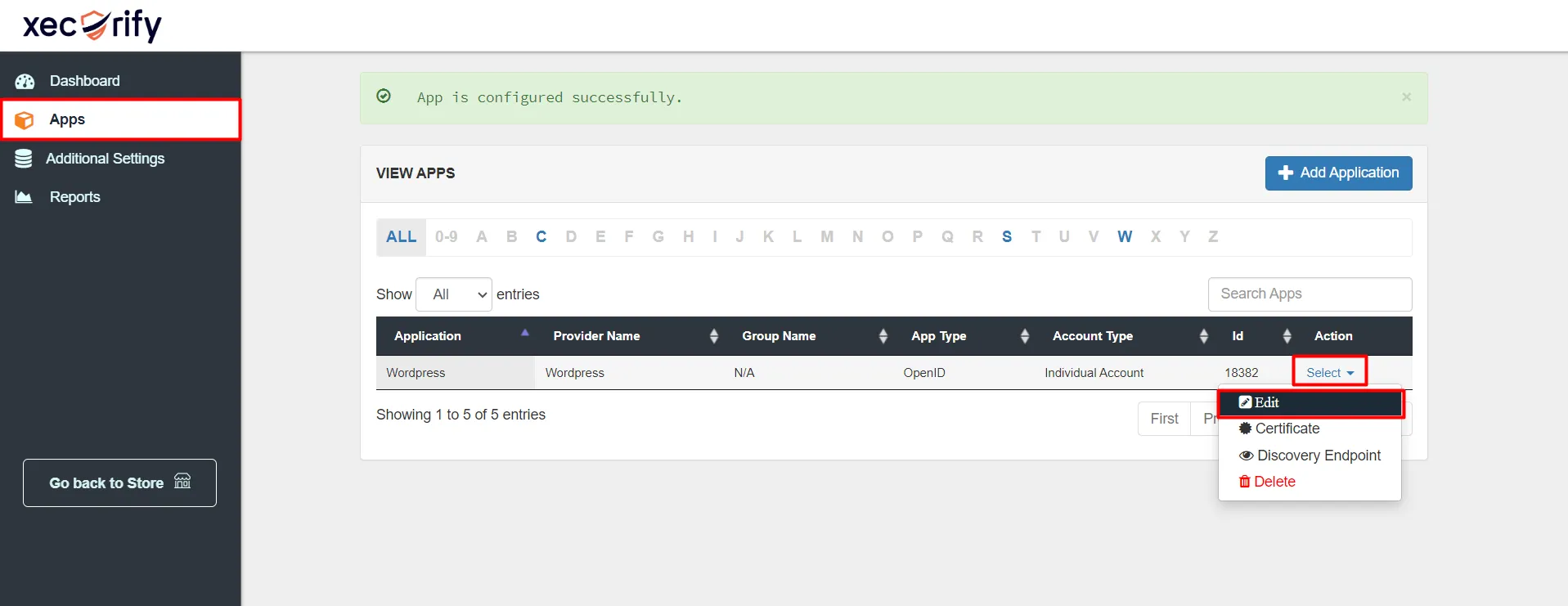  WordPress Shopify SSO provider edit option