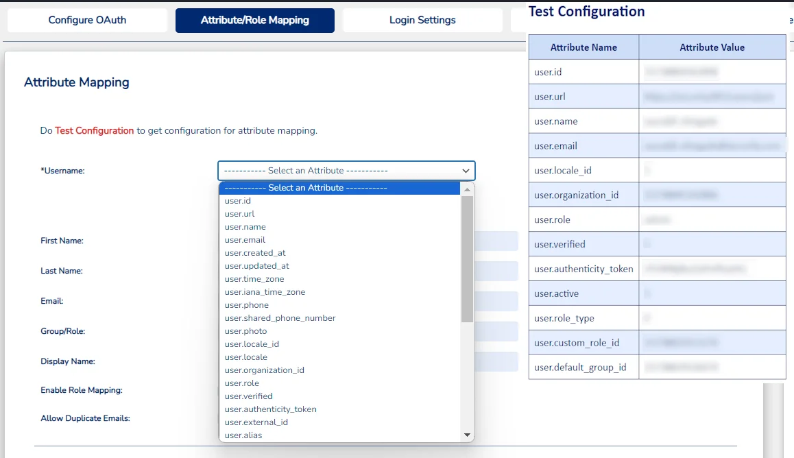 Zendesk Single Sign-On (SSO) OAuth/OpenID WordPress attribute/role mapping