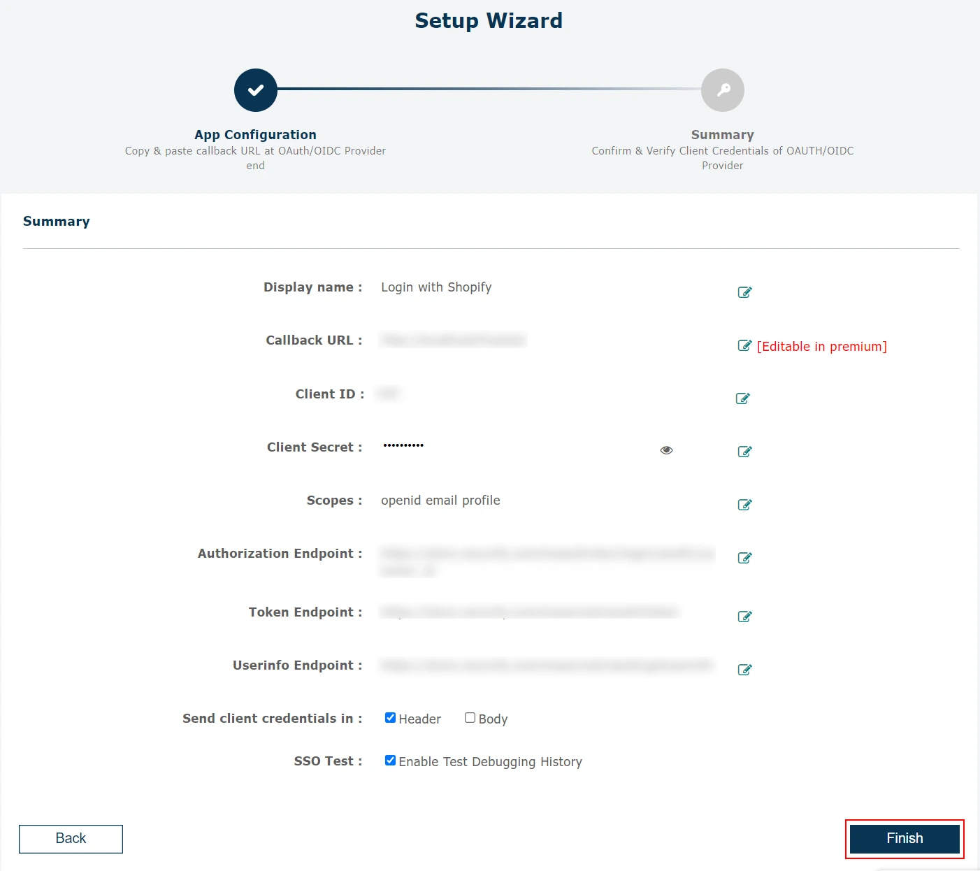  WordPress Shopify SSO finish setup
