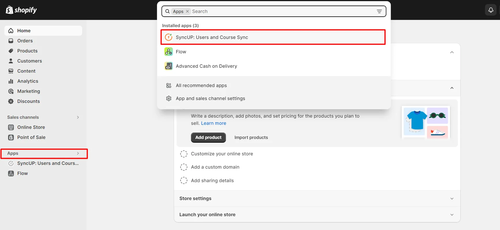 Shopify Thinkific Integration Guide - Connect Shopify with Thinkific - Go to SyncUp app