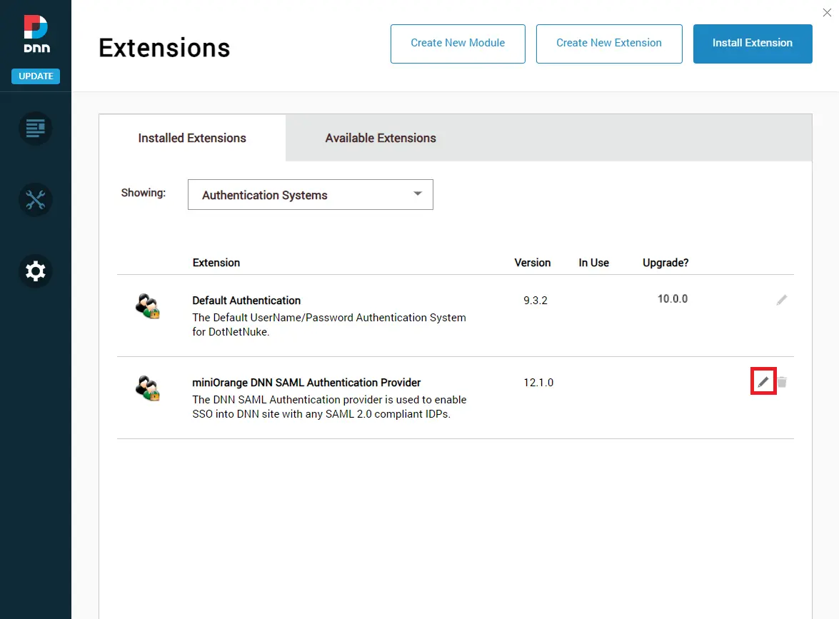 DNN SAML SSO - Search module in DNN