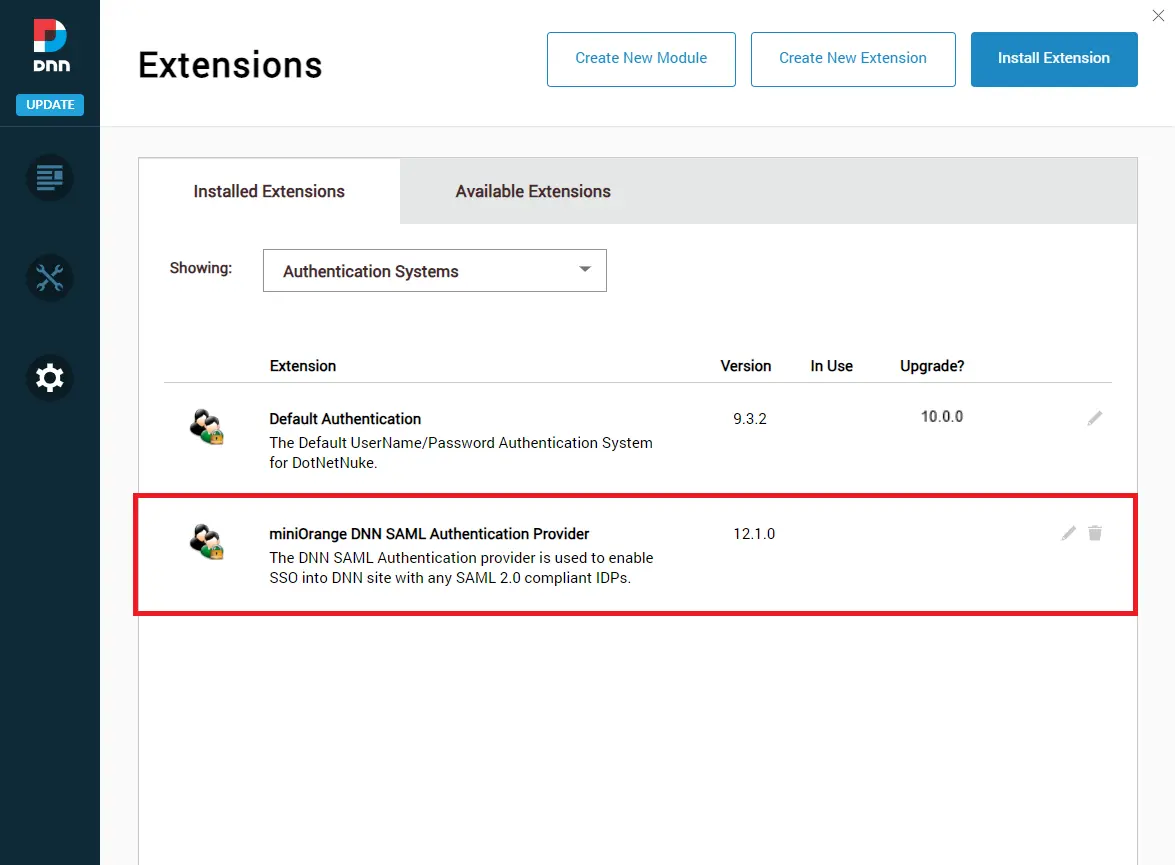 DNN SAML SSO - Search module in DNN