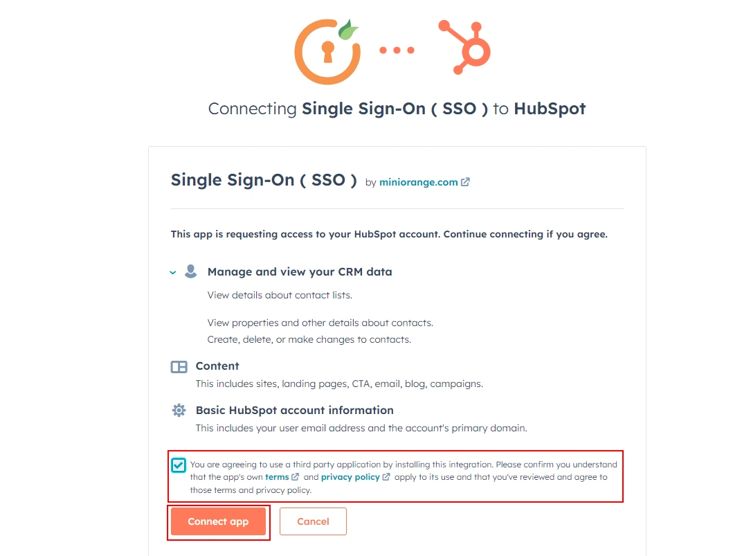 Enable  HubSpot Single Sign-On(SSO)  Login using AWS Cognito as Identity Provider
