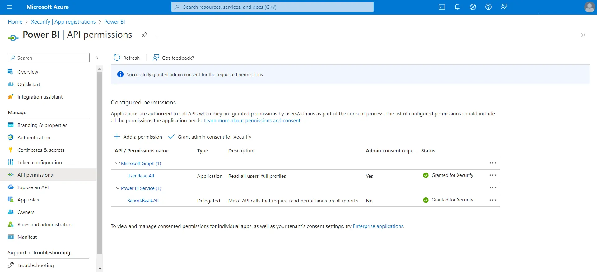 power bi embedded for wordpress |  Select permission