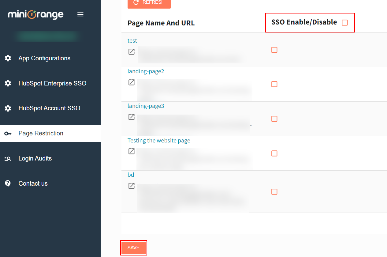 Enable  Hubspot Single Sign-On(SSO) 