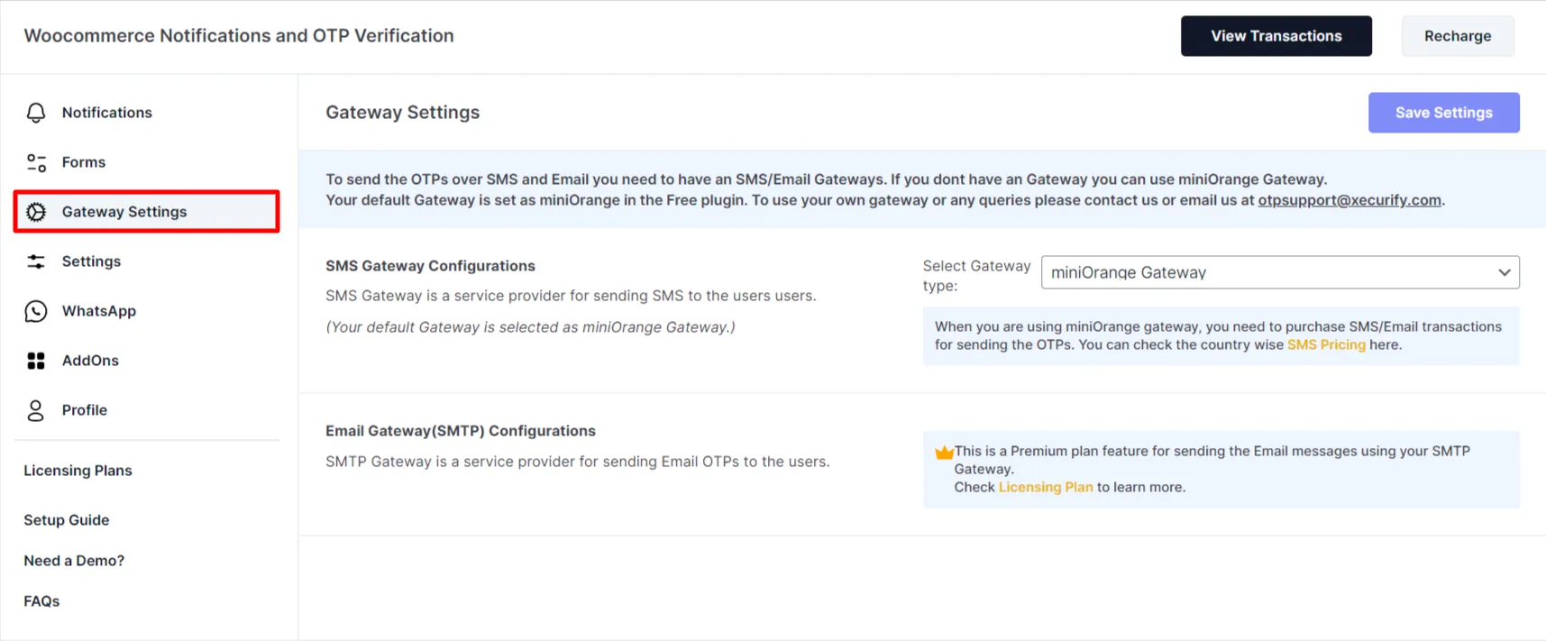 WooCommerce order notifications - Select gateway