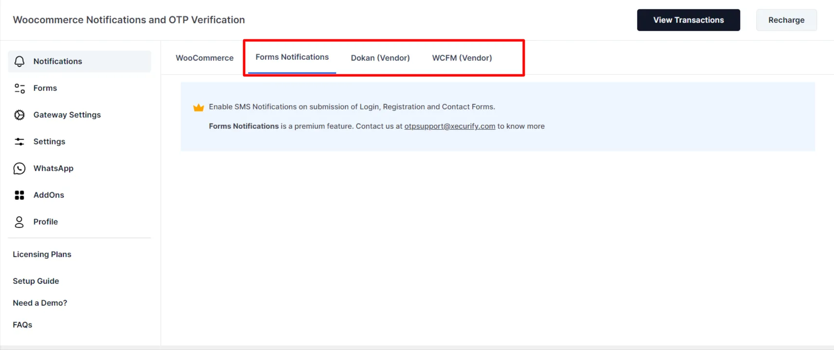 WooCommerce SMS notifications - Navigate WCFM & Dokan Notifications