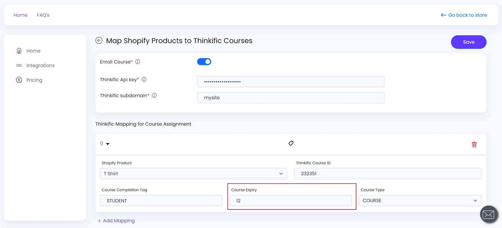 Shopify Thinkific Integration Guide - Connect Shopify with Thinkific - Add Course Expiry