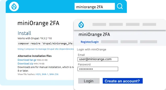 Drupal 2FA Download and install Module