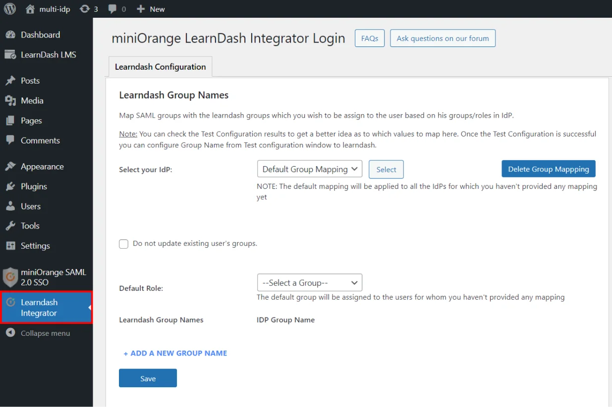 WordPress LearnDash Integration - LearnDash Integrator Add-on