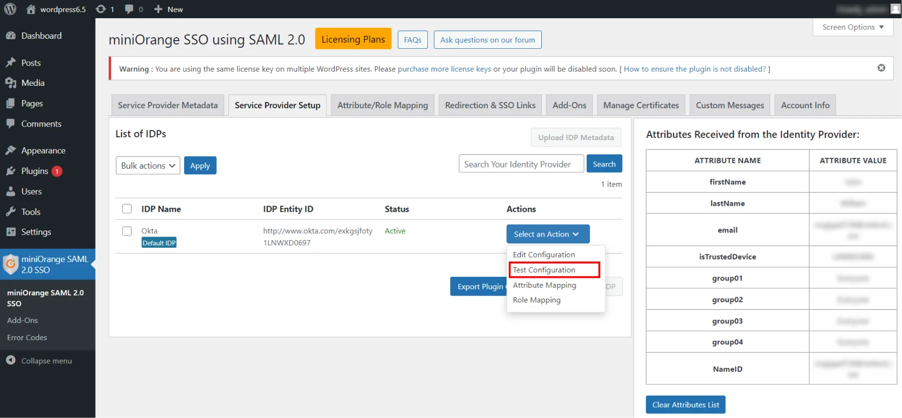 WordPress LearnDash Integration  - Test Configuration