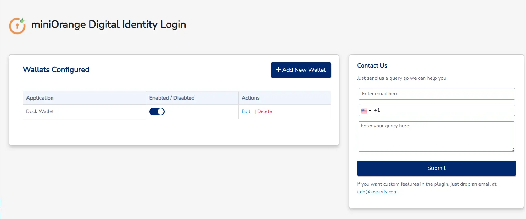 setup digital identity using dock wallet app- edit app