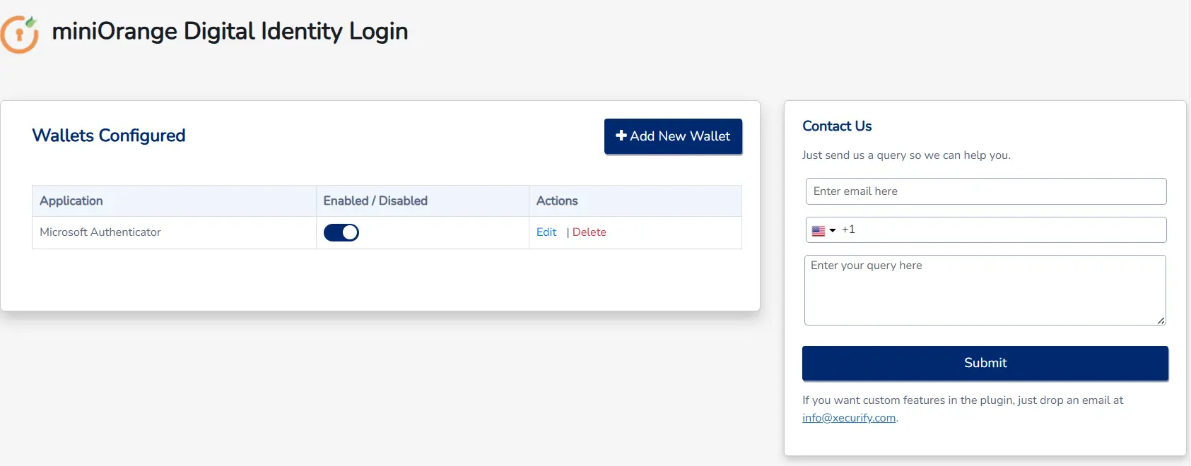 setup microsoft digital identity using microsoft authenticator- edit application